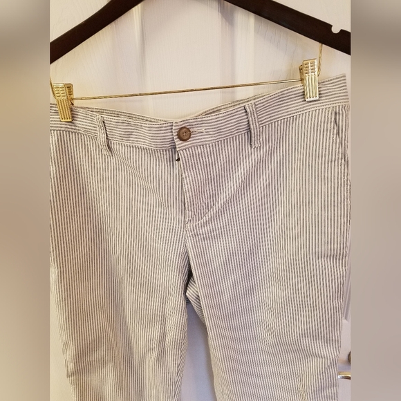 GAP Women's Girlfriend Khaki Ankle Stretch Pants Stripes Size 10 - Picture 5 of 15